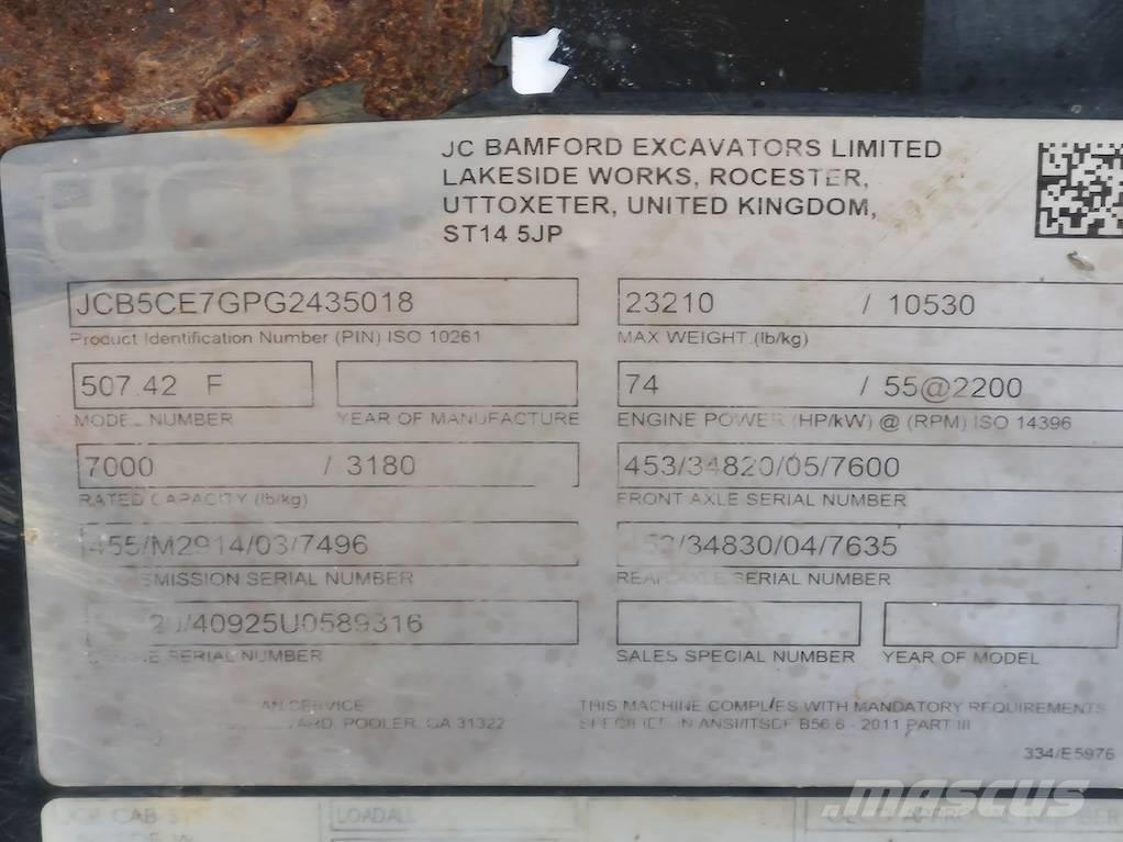 JCB 507-42 Manipuladores telescópicos