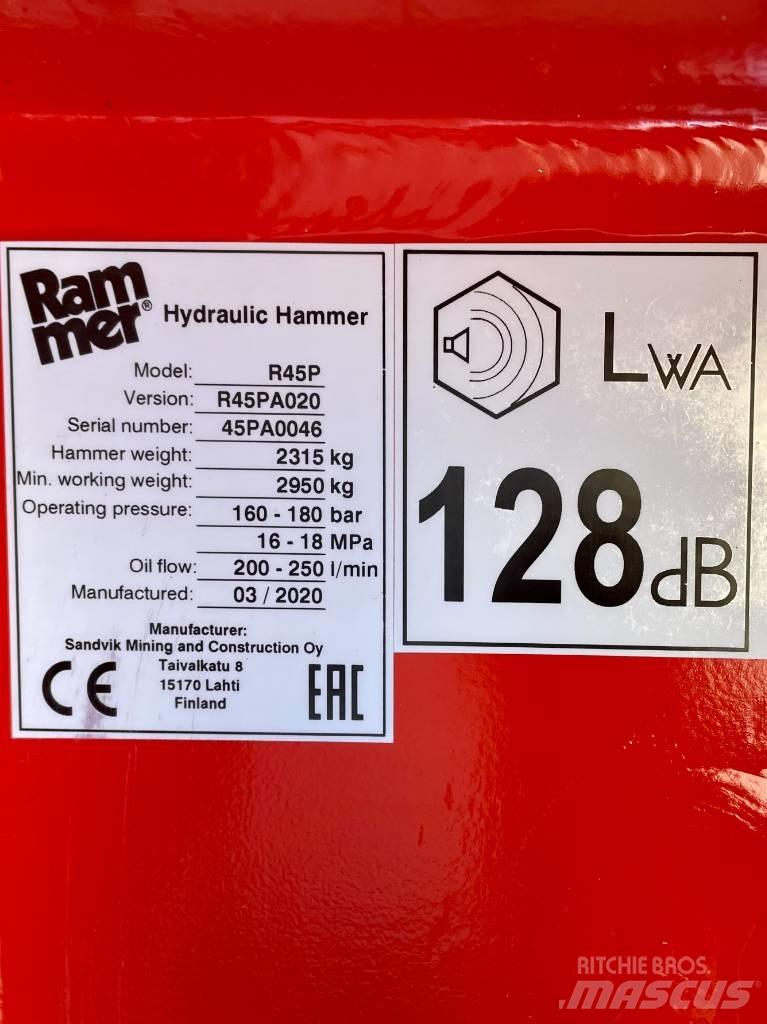 Rammer R45P Martelos Hidráulicos