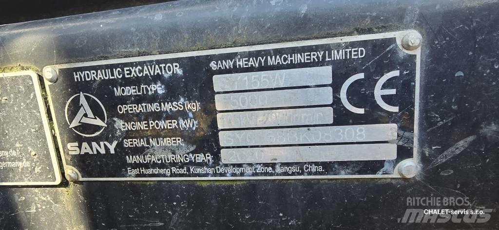 Sany SY 155 W Escavadoras de rodas