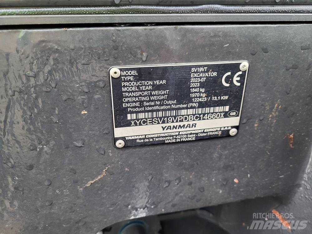 Yanmar SV 19 VT Mini Escavadoras <7t