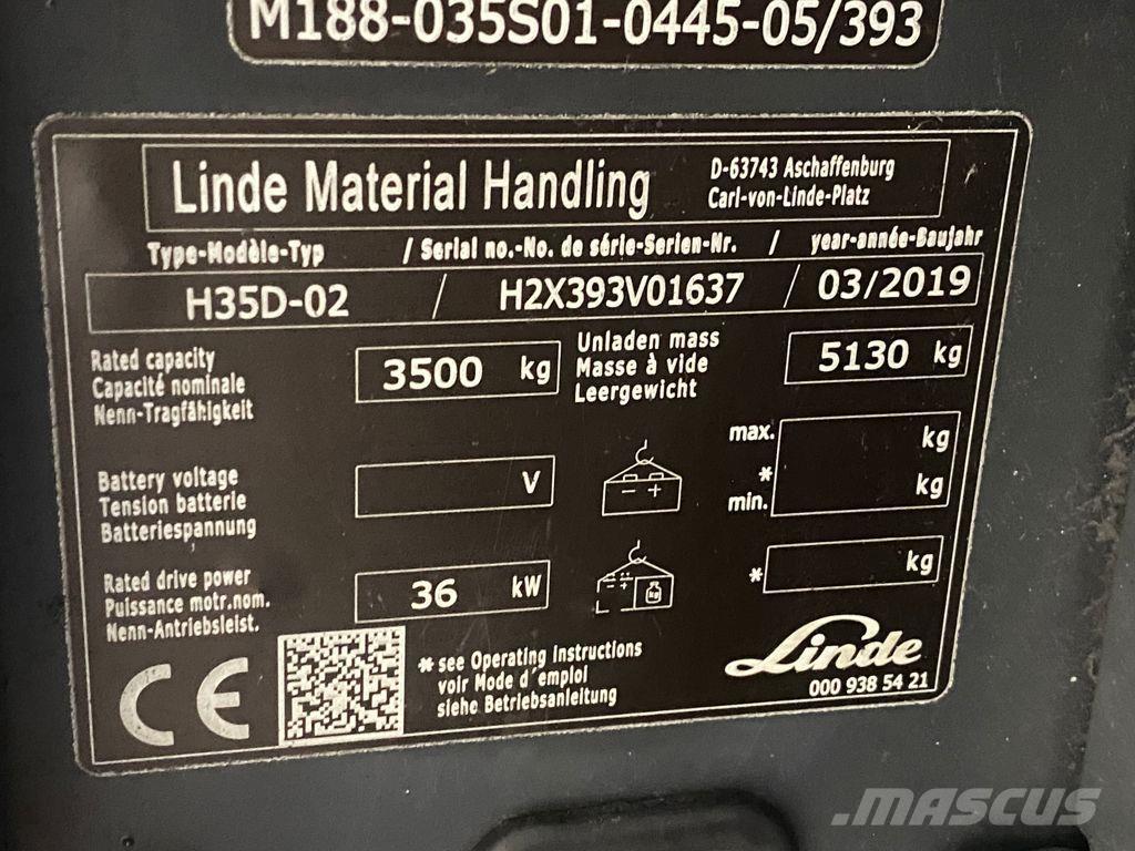 Linde H35D-02 Empilhadores Diesel