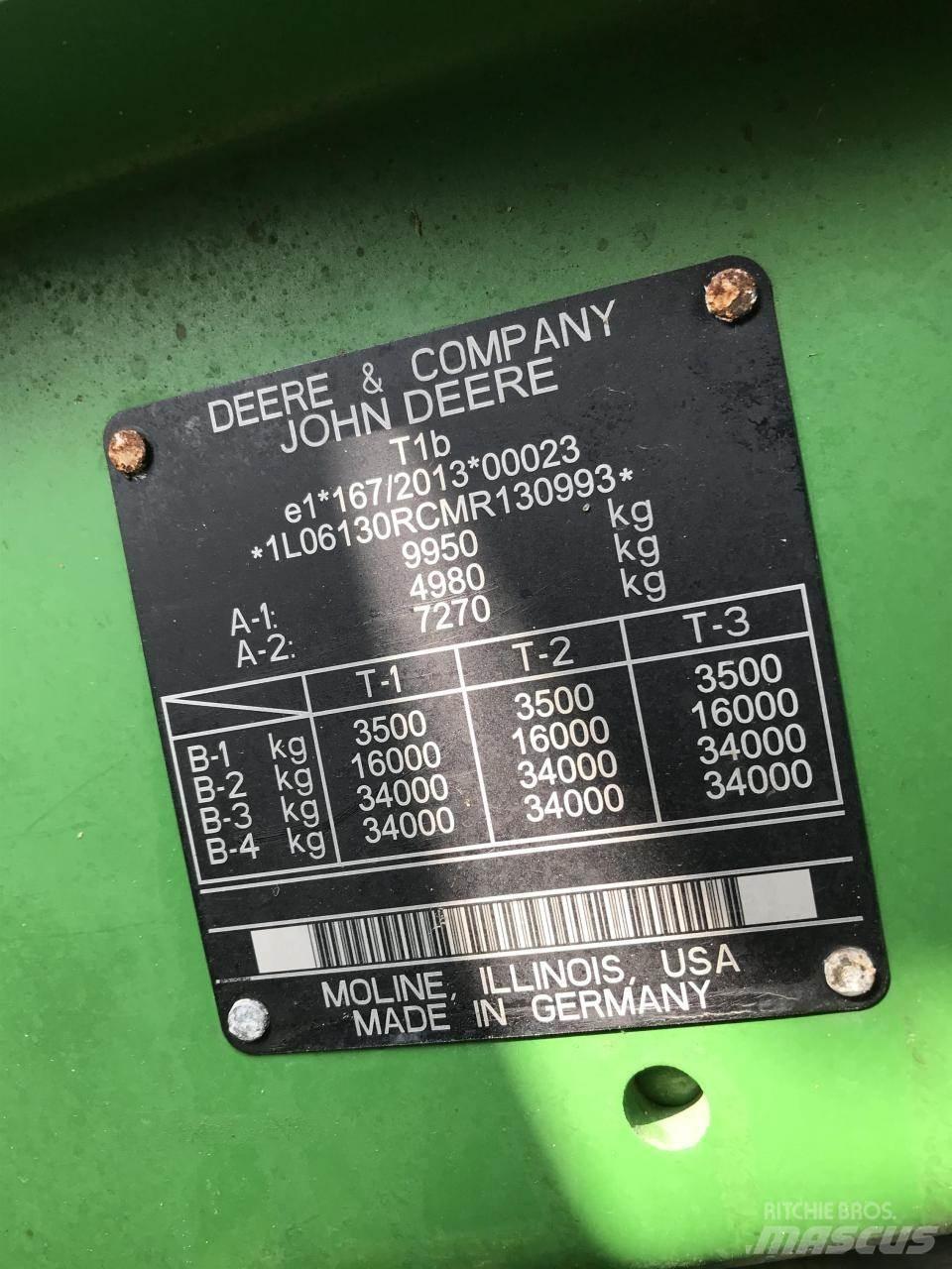 John Deere 6130R Tratores Agrícolas usados