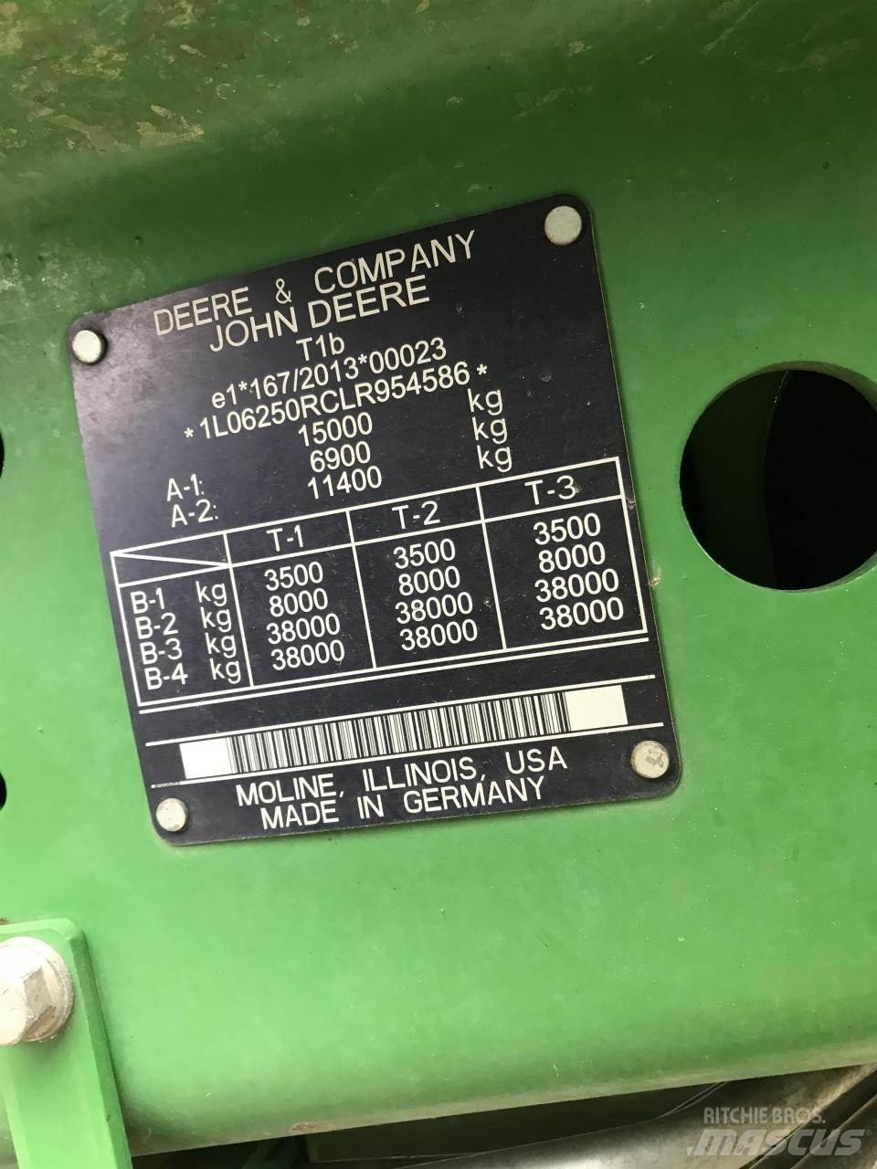 John Deere 6250R Tratores Agrícolas usados