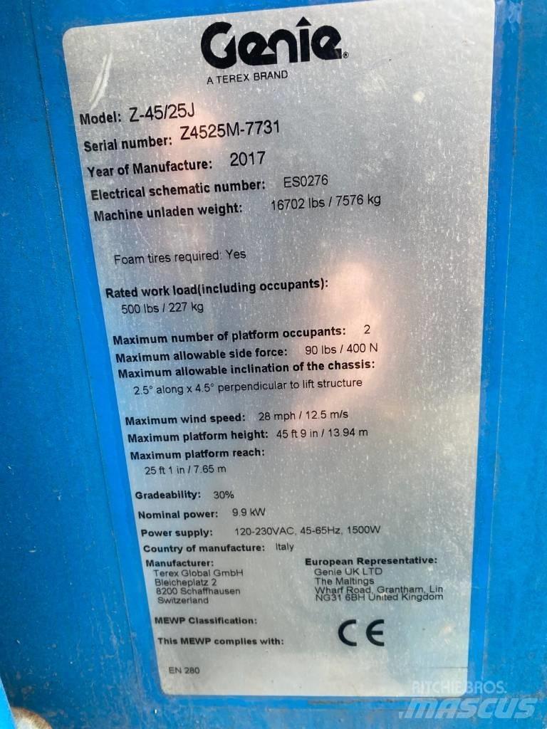 Genie Z 45/25 J Elevadores braços articulados