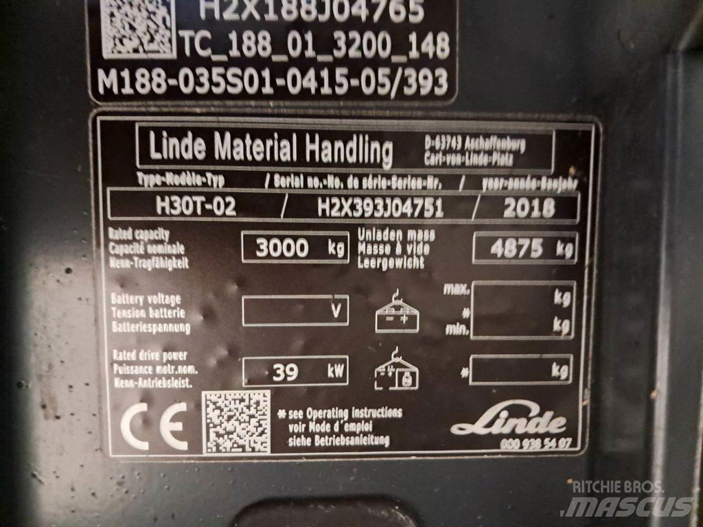 Linde H30T-02 Empilhadores a gás