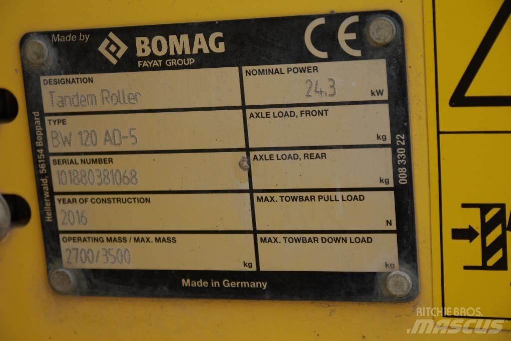 Bomag BW 120 AD-5 Cilindros Compactadores tandem