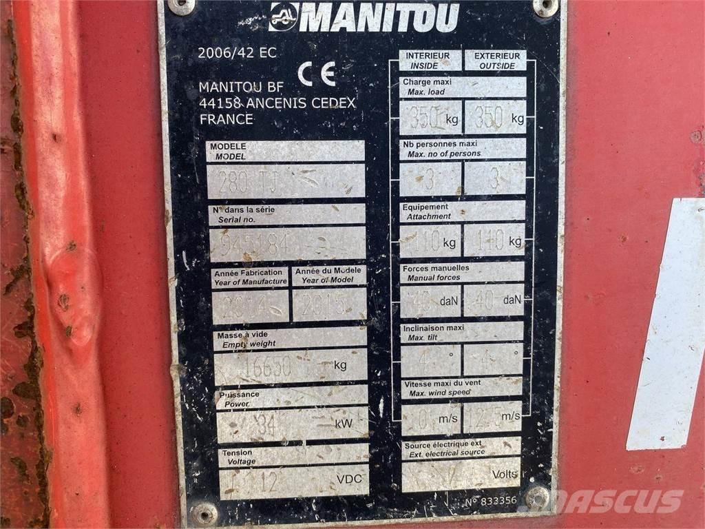 Manitou 280TJ Elevadores braços articulados