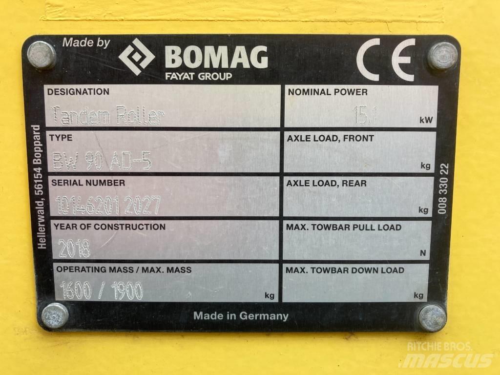 Bomag BW 90 AD-5 Cilindros Compactadores tandem
