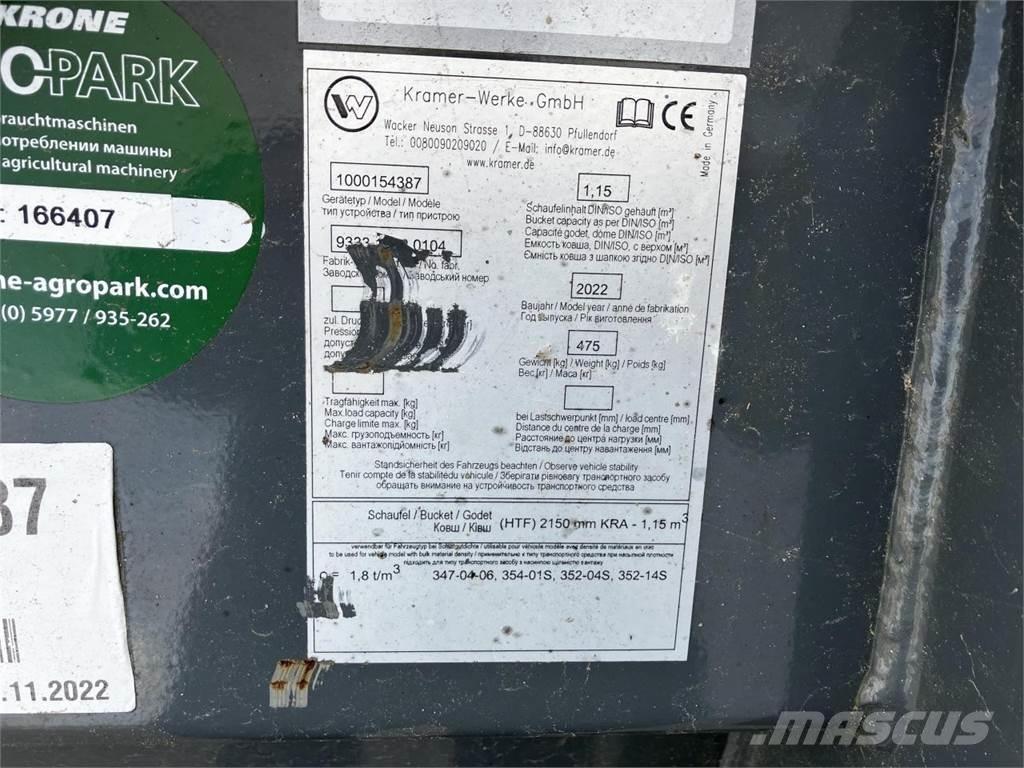 Kramer 2150 mm Acessórios de carregadora frontal