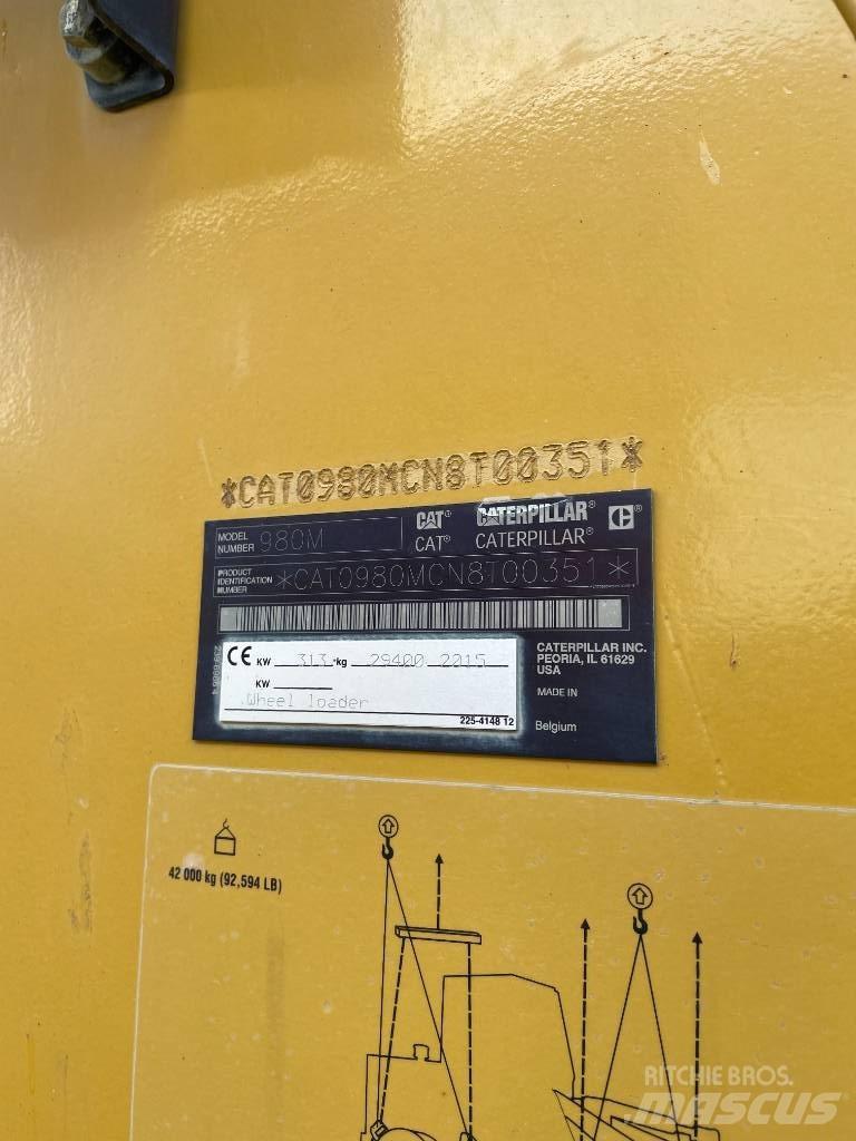 CAT 980M Pás carregadoras de rodas