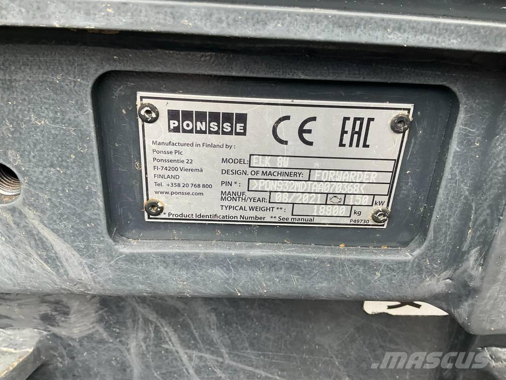 Ponsse ELK 8W Forwarders florestais