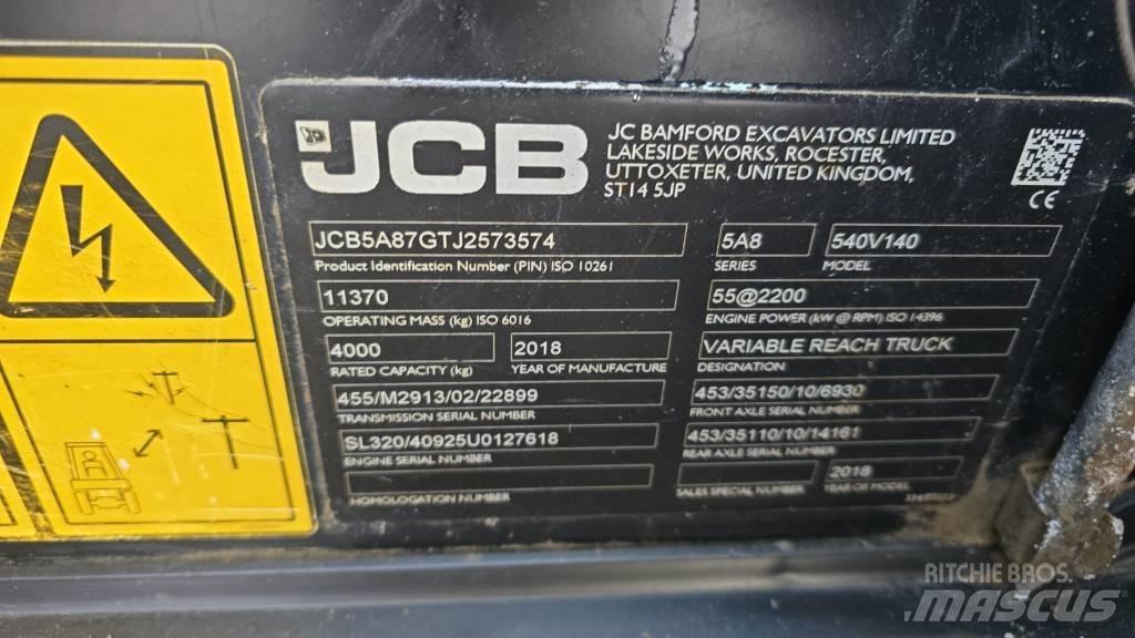 JCB 540-140 Manipuladores telescópicos