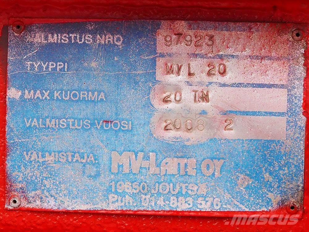 Sisu CK 16 M Camiões caixa desmontável com elevador de cabo