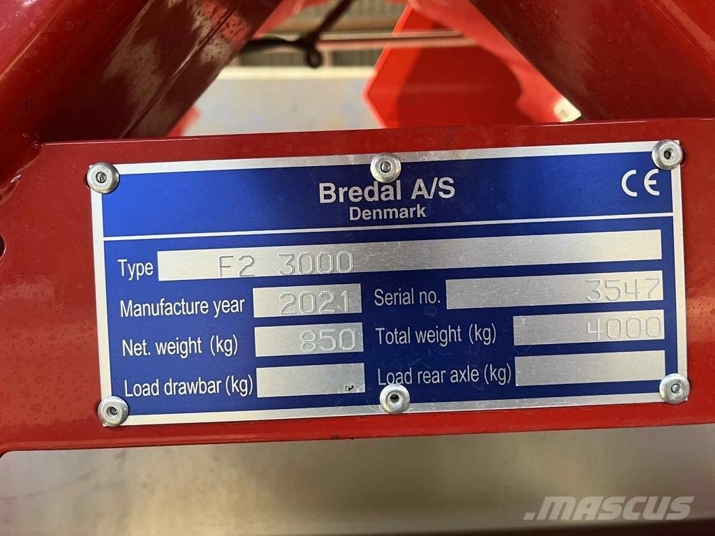 Bredal F2 3000 Espalhadores de estrume