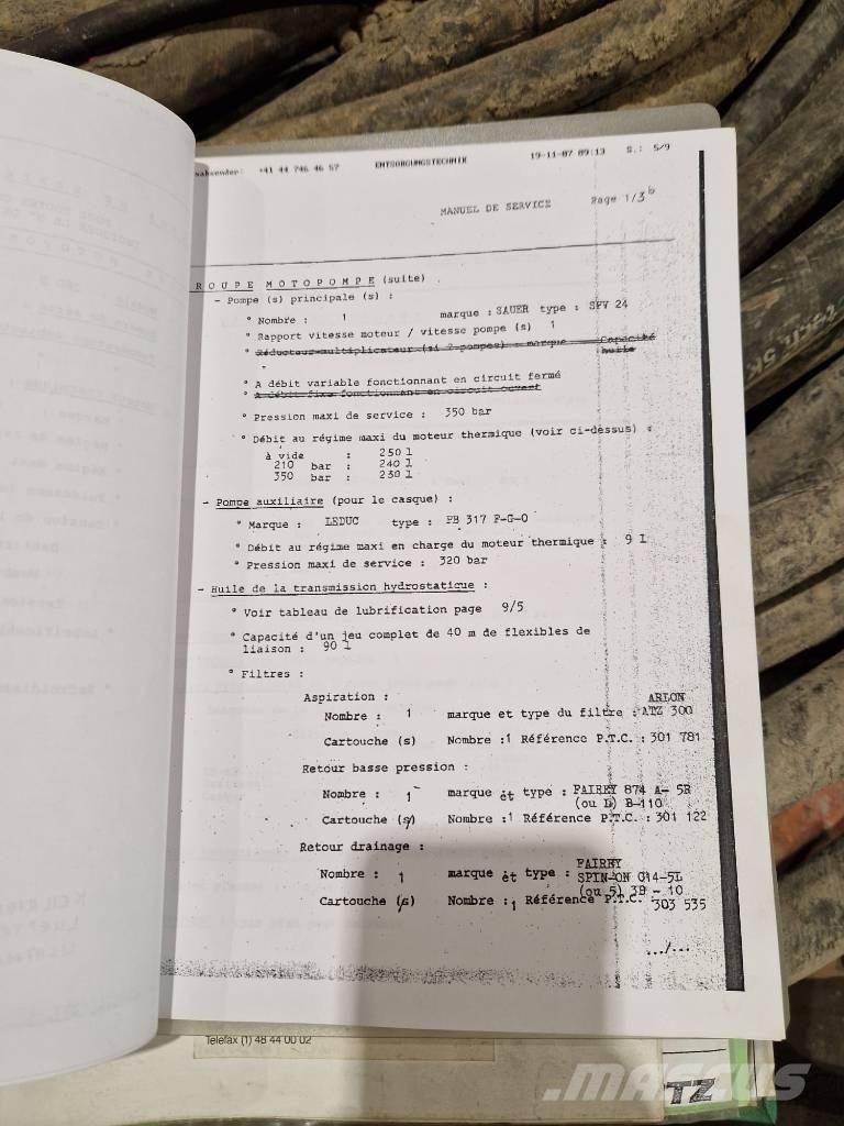 PTC 2313 Martelos de empilhamento hidráulico