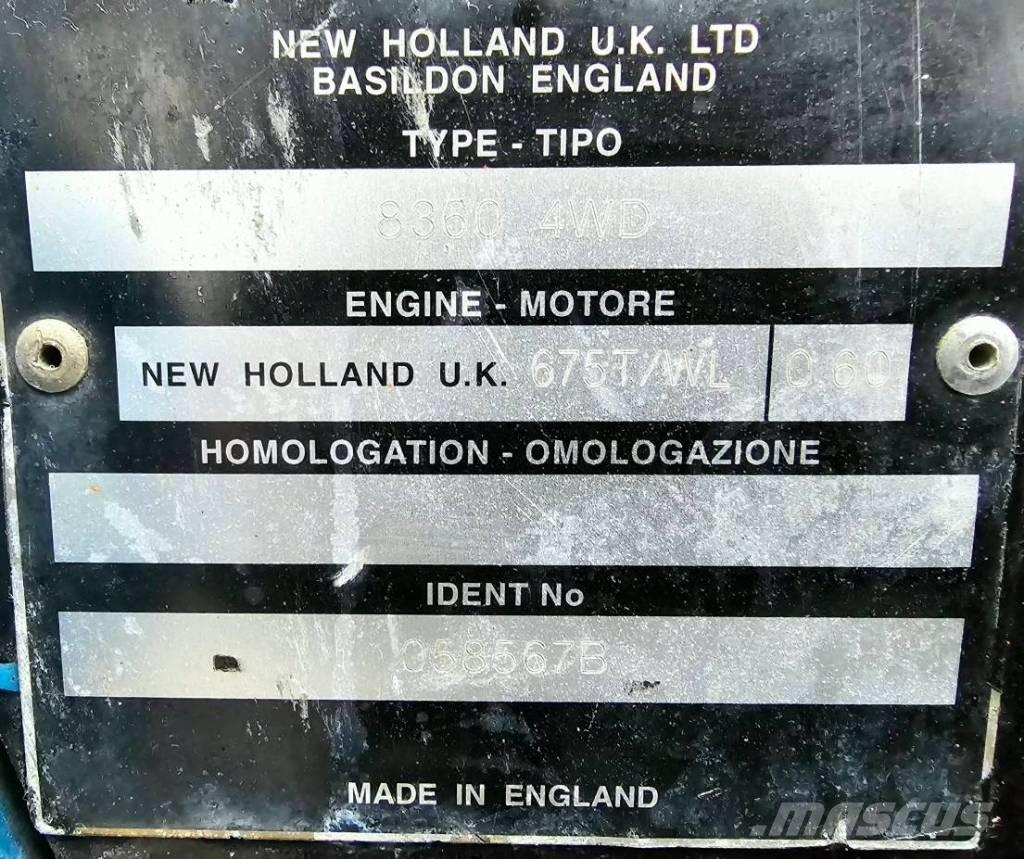 New Holland 8360 DT Tratores Agrícolas usados