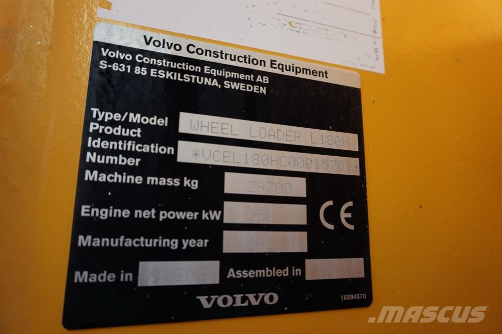 Volvo L 180 H Pás carregadoras de rodas