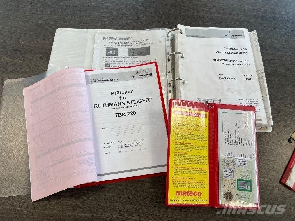 Ruthmann TBR 220 Plataformas aéreas montadas em camião