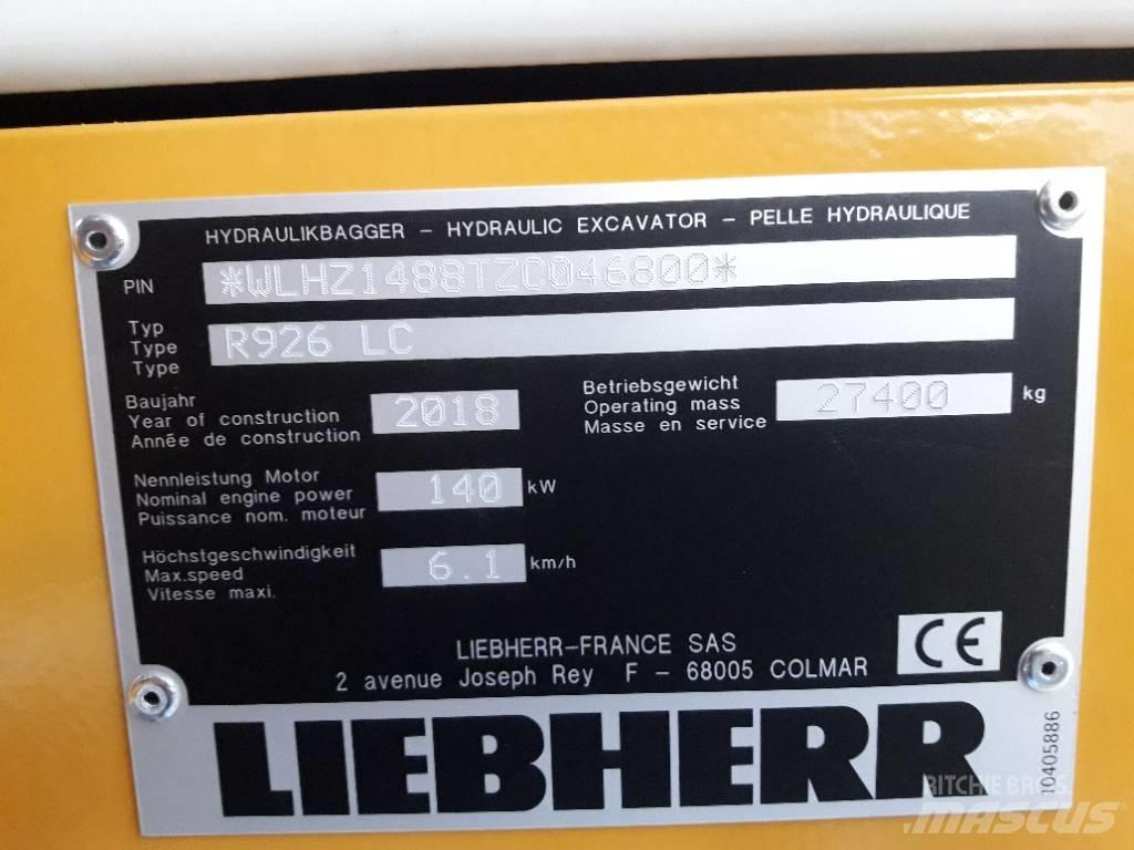Liebherr R 926 LC Escavadoras de rastos