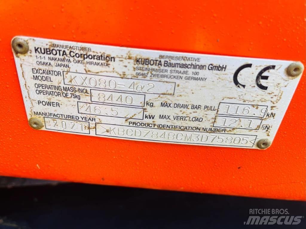 Kubota KX 080-4 Escavadoras Midi 7t - 12t