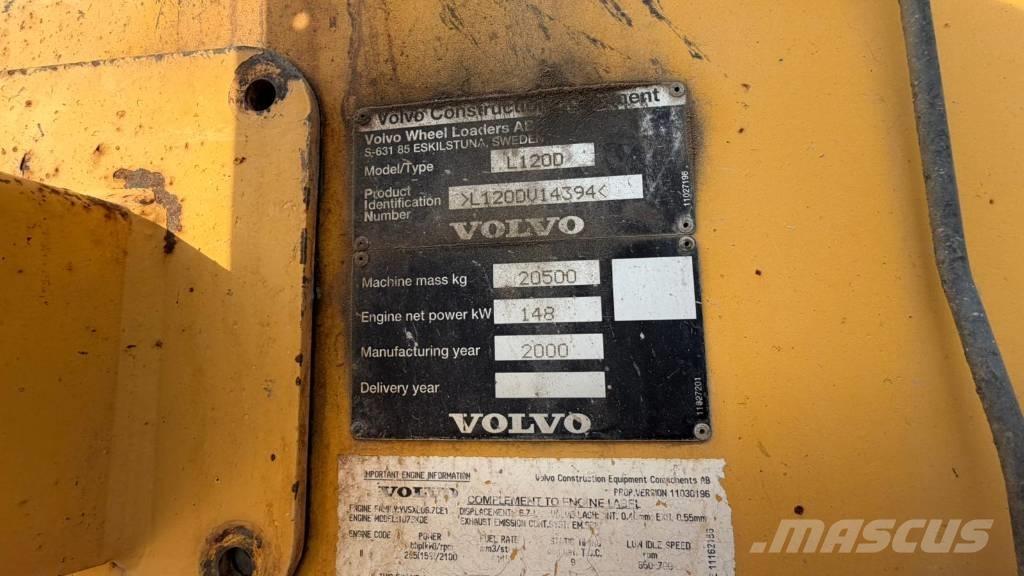 Volvo L 120 D Pás carregadoras de rodas