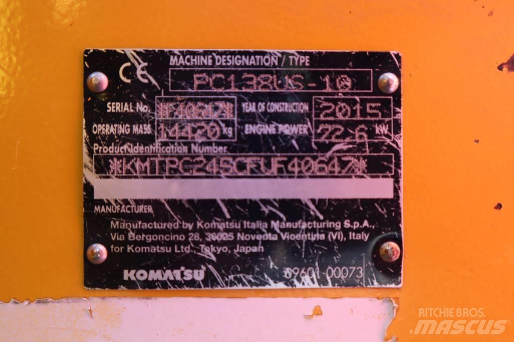 Komatsu PC138US-10 Escavadoras de rastos