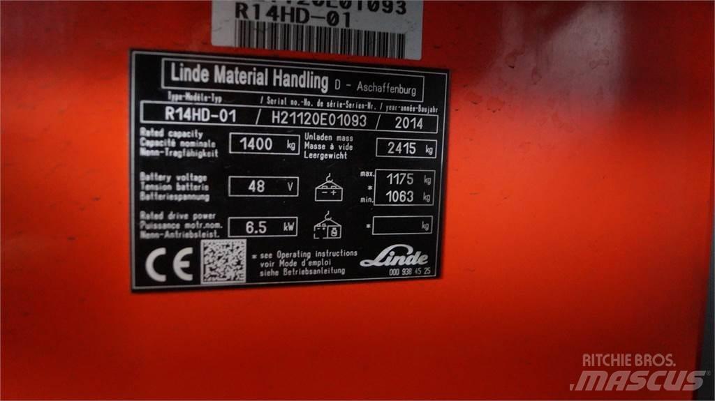 Linde R14HD Empilhadores Elevadores