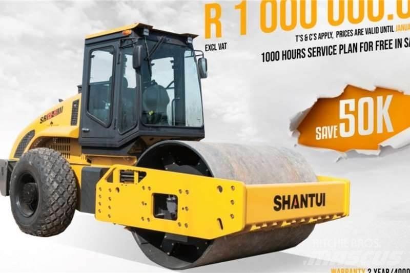 Shantui SR12 5 Cilindros Compactadores mistos