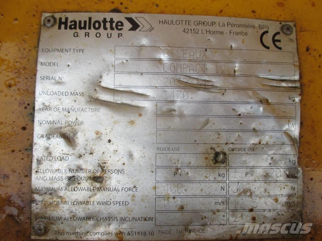 Haulotte Compact 12 Elevadores de tesoura