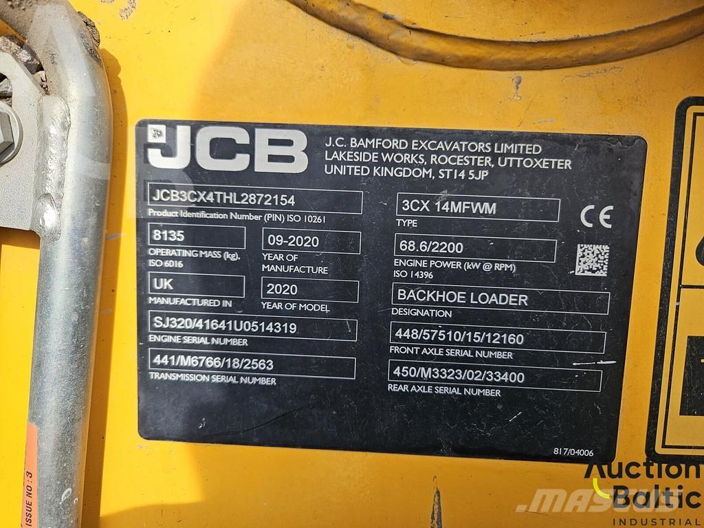 JCB 3 CX 14MFWM Retroescavadoras