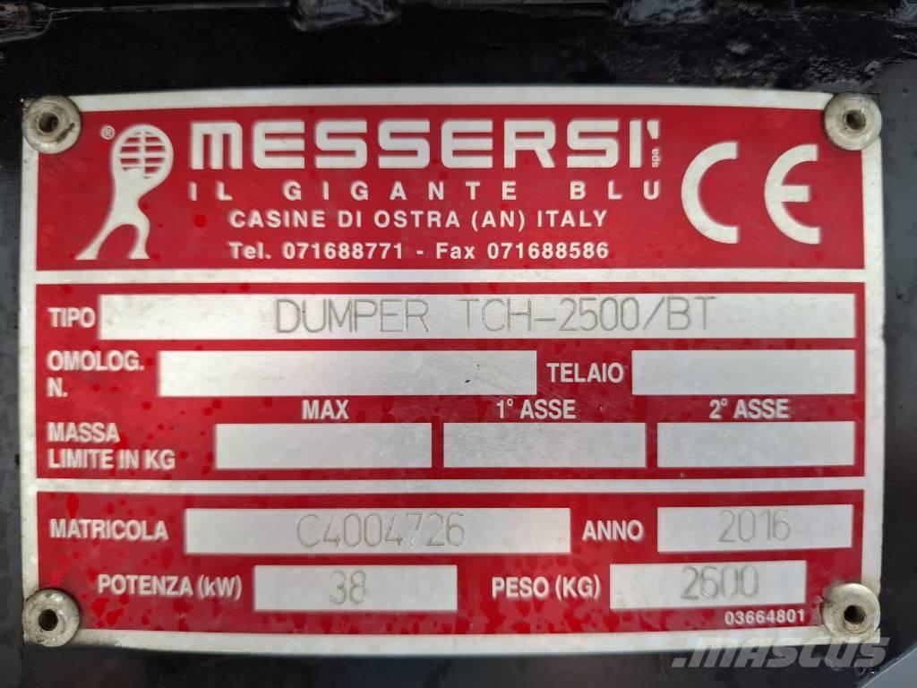 Messersi TCH 2500 BT Dumpers de lagartas