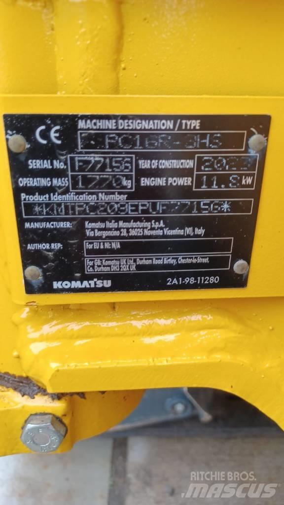 Komatsu PC16R-3HS Mini Escavadoras <7t