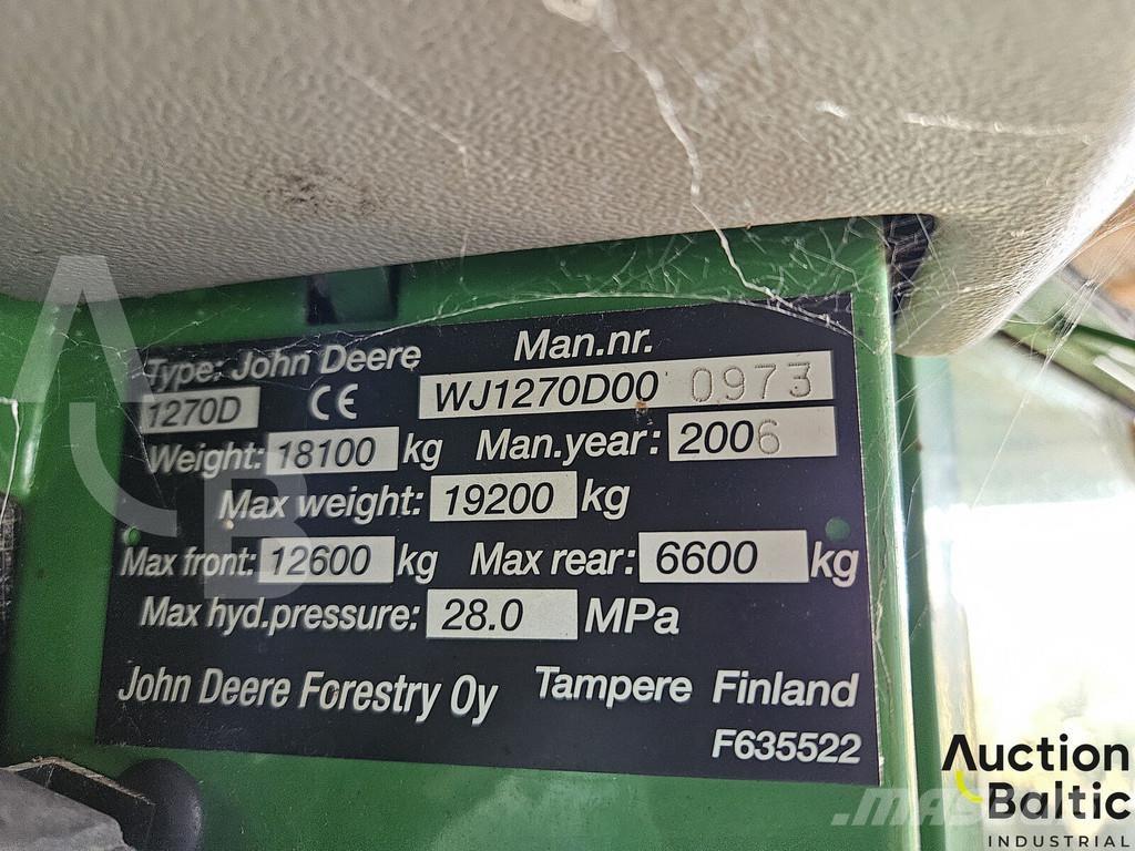 John Deere 1270 D Processadores florestais