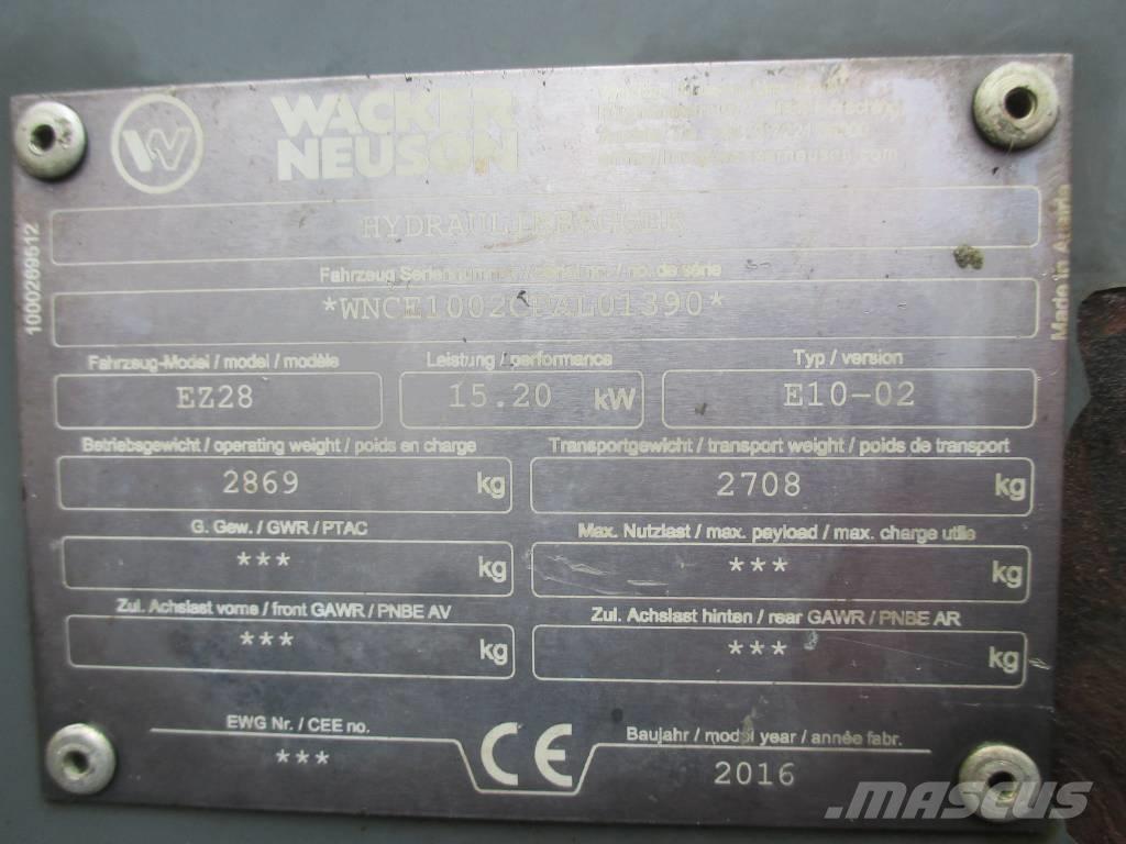 Wacker Neuson EZ 28 Mini Escavadoras <7t