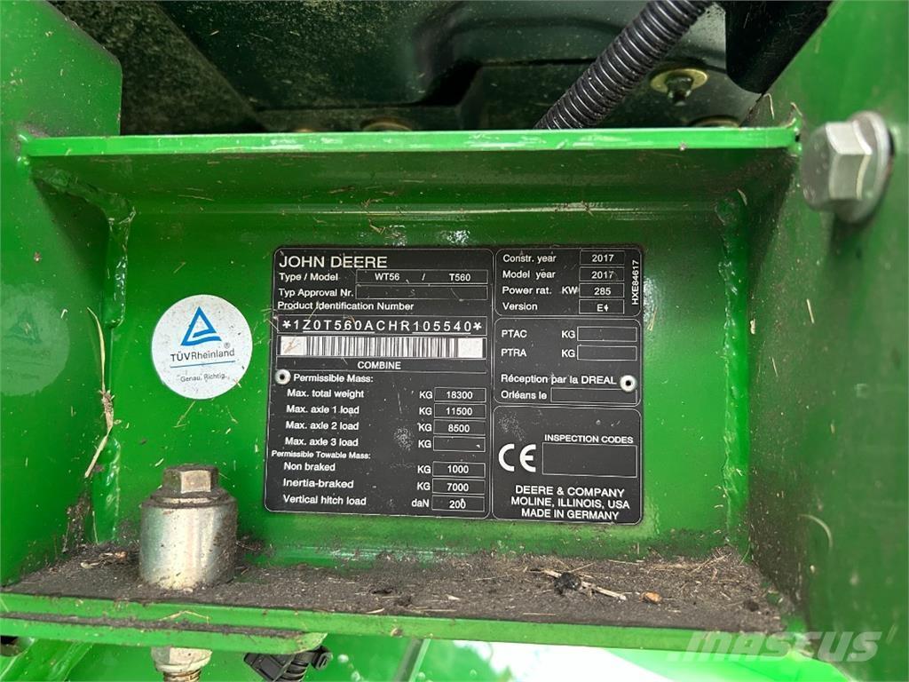John Deere T560 Ceifeiras debulhadoras
