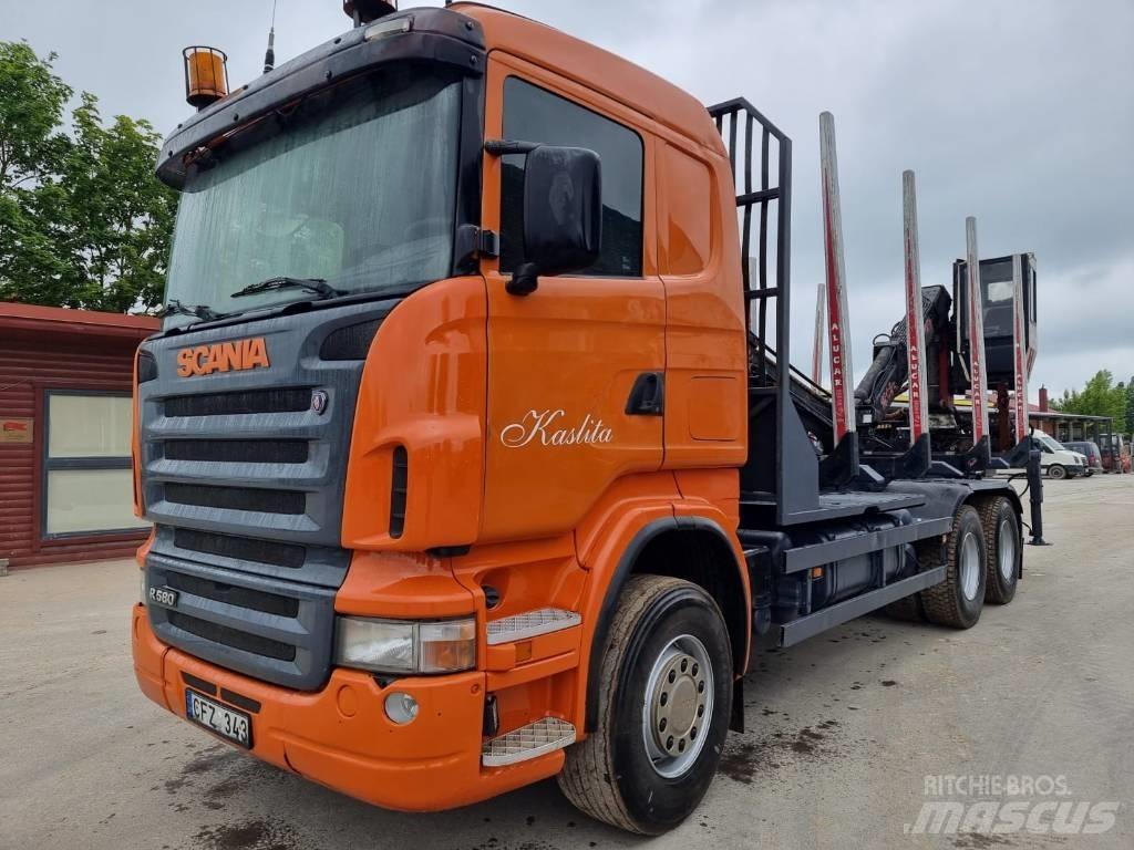 Scania R 580 Camiões de transporte de troncos