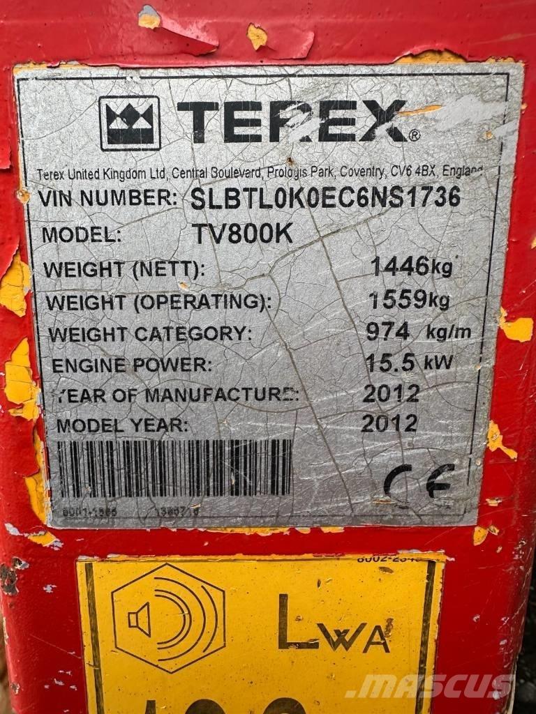 Terex TV 800 Cilindros Compactadores tandem