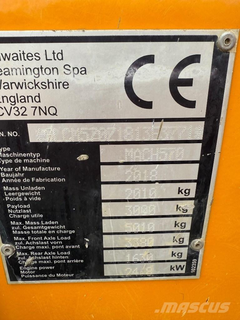 Thwaites 3 ton Dumpers de obras