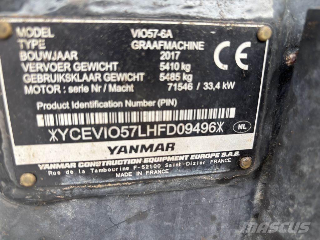 Yanmar YAN VIO57 Mini Escavadoras <7t