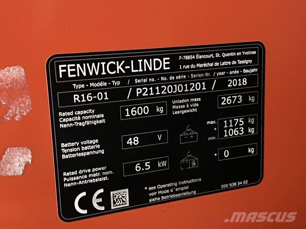 Linde R16-01 Empilhadores Elevadores