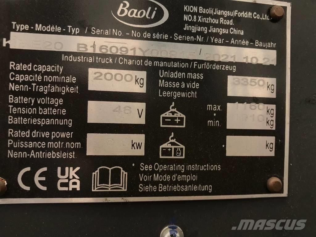 Baoli KBE 20-N Empilhadores eléctricos