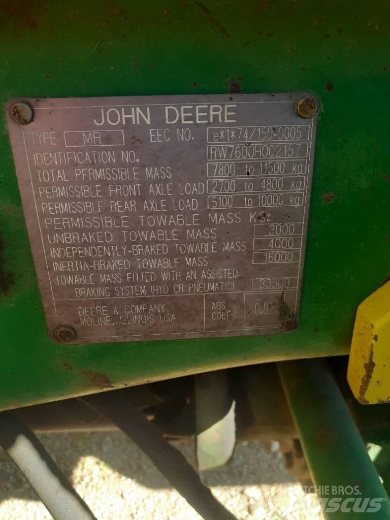 John Deere 7600 Tratores Agrícolas usados