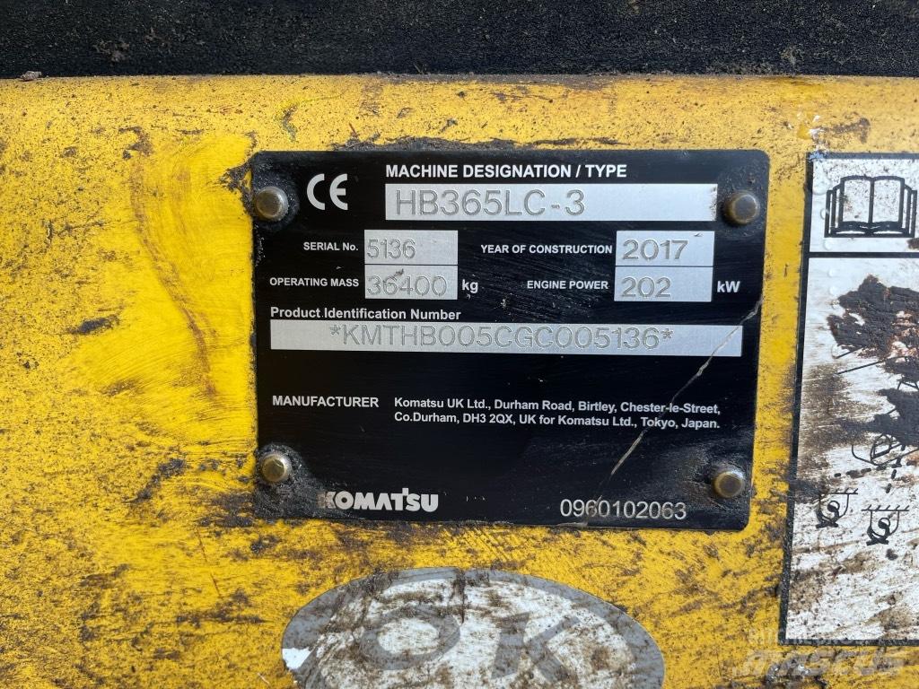 Komatsu HB 365 LC3 Escavadoras de rastos