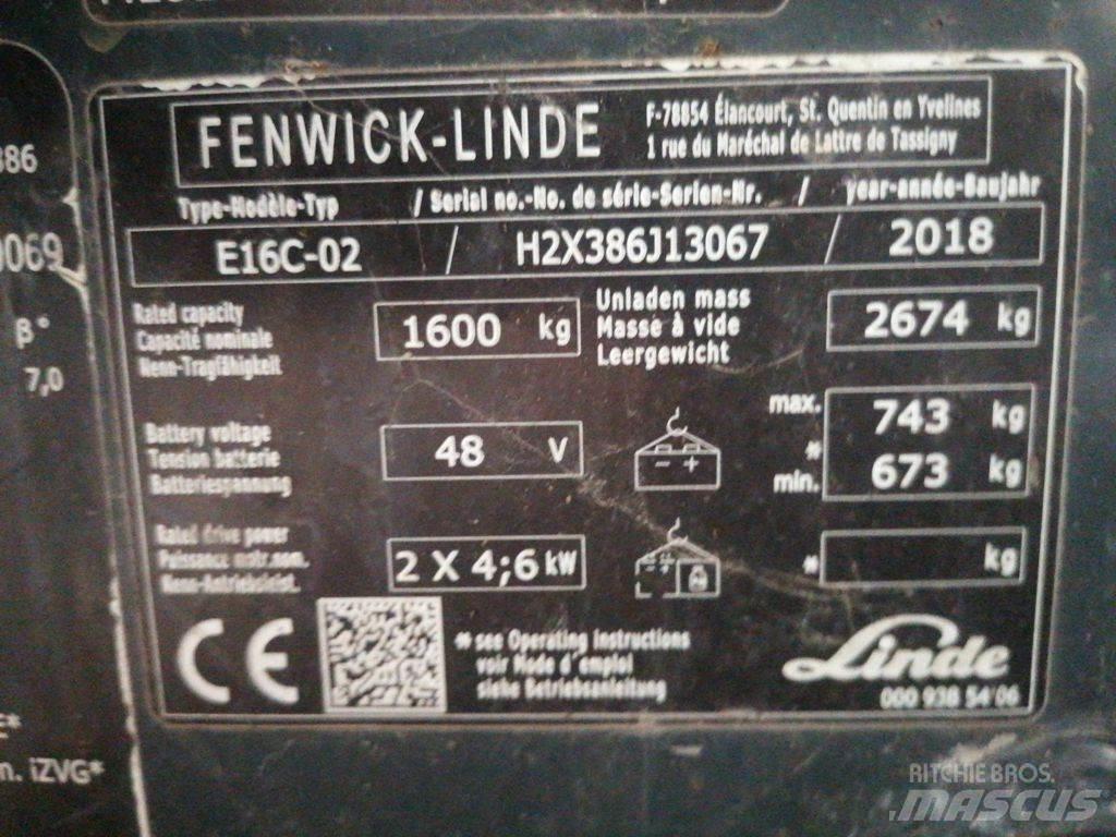 Linde E16C Empilhadores eléctricos
