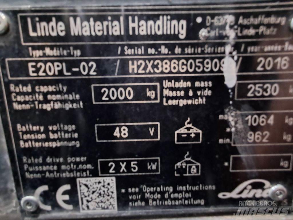 Linde E20PL-02 Empilhadores eléctricos