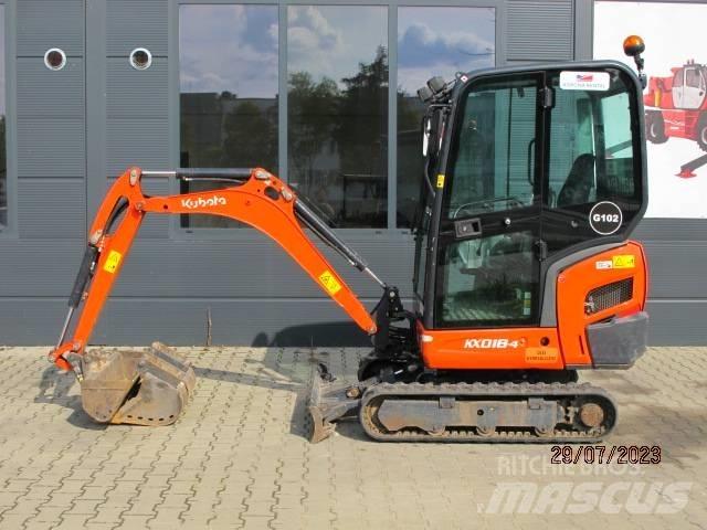 Kubota KX 018-4 Mini Escavadoras <7t