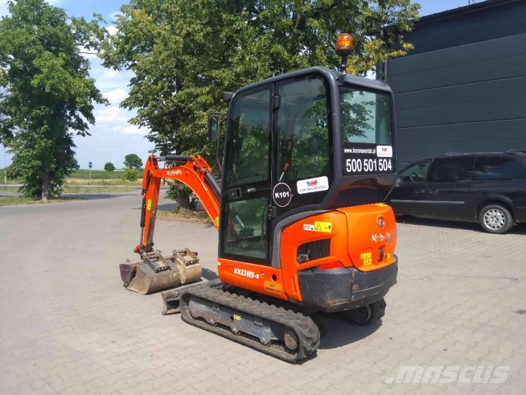 Kubota KX 018-4 Mini Escavadoras <7t