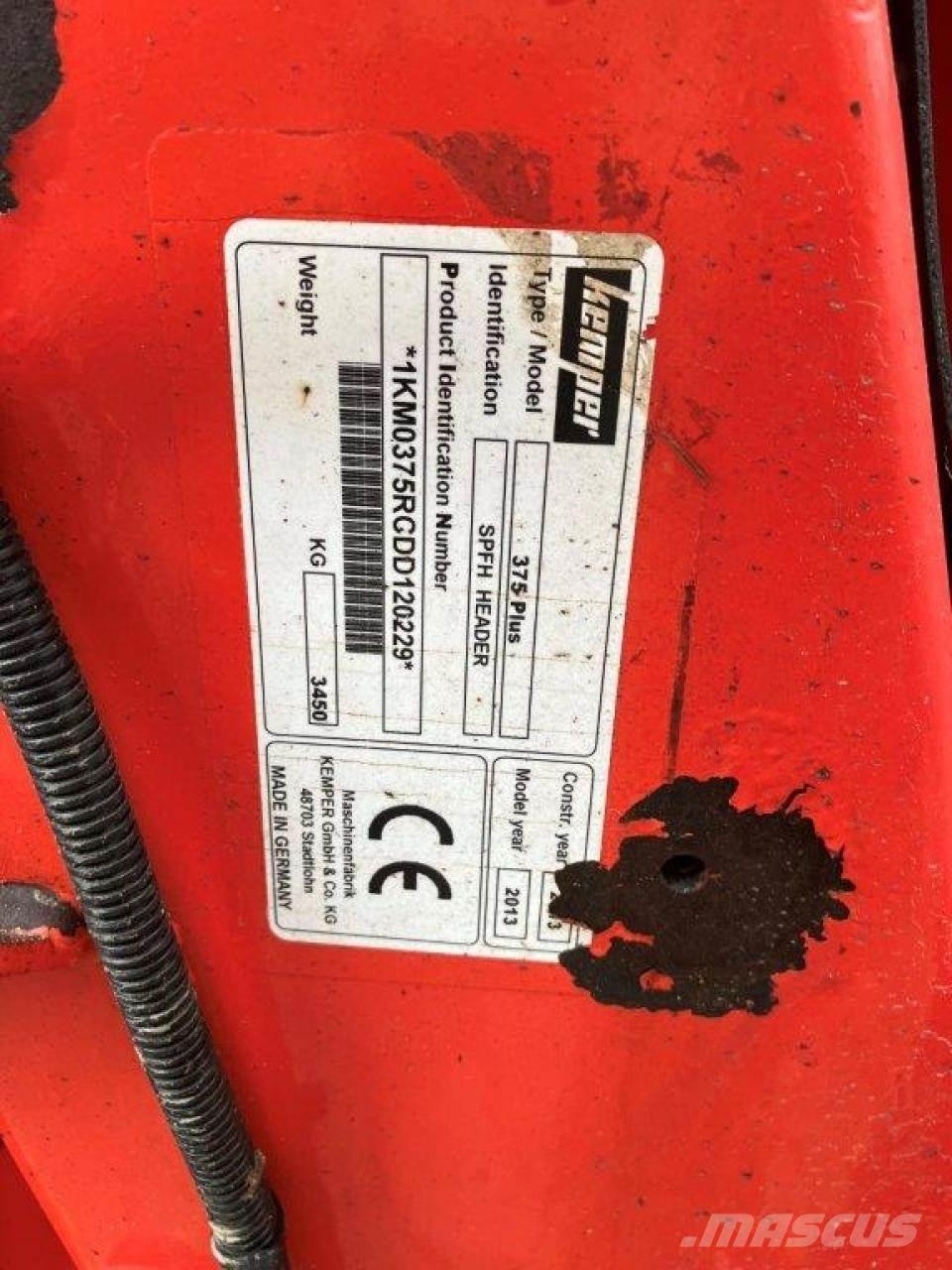 Kemper 375 Acessórios de ceifeiras debulhadoras