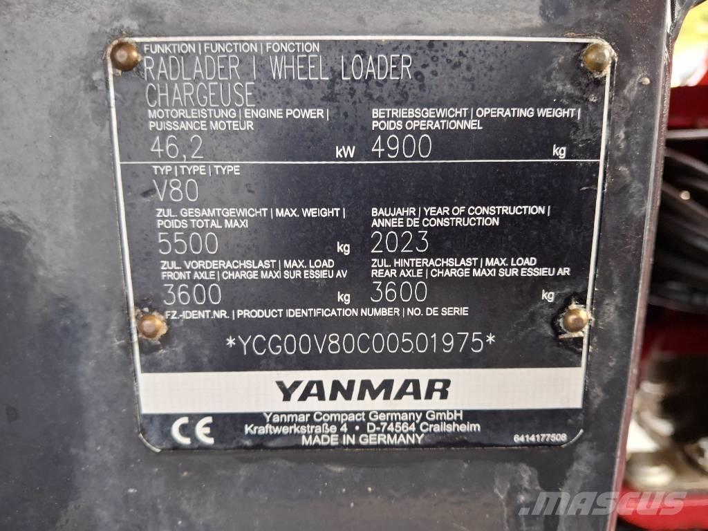 Yanmar V 80 Pás carregadoras de rodas