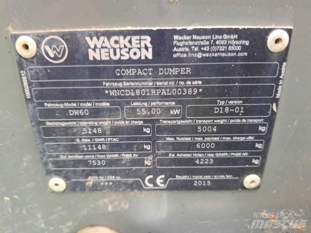 Wacker Neuson DW 60 Dumpers de obras